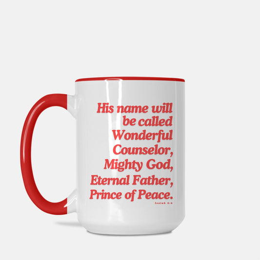 Isaiah 9:6 Christmas Mug