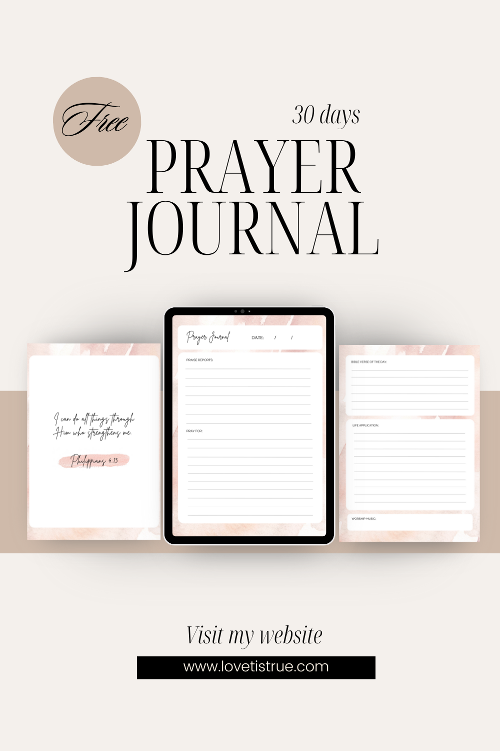 30 Days Prayer Journal