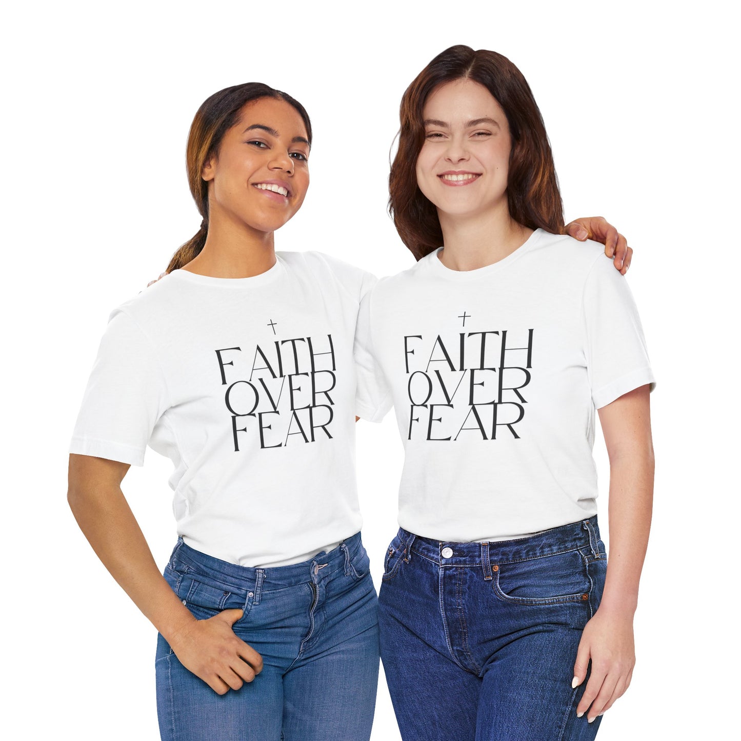 Faith Over Fear Short Sleeve Tee - Bold Christian Apparel