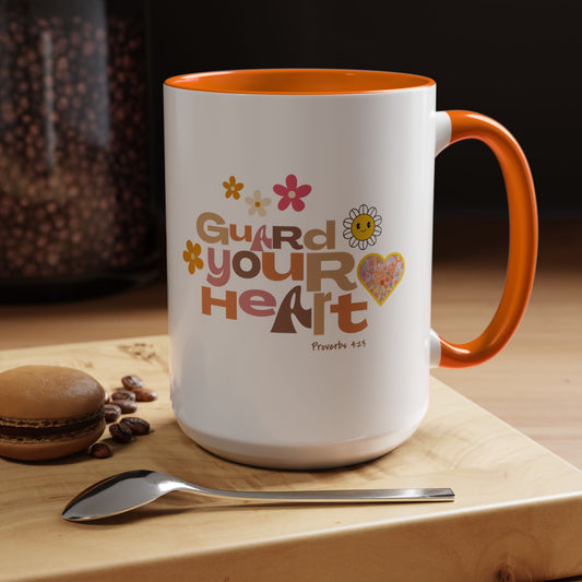 Guard Your Heart - Proverbs 4:23 Christian Mug