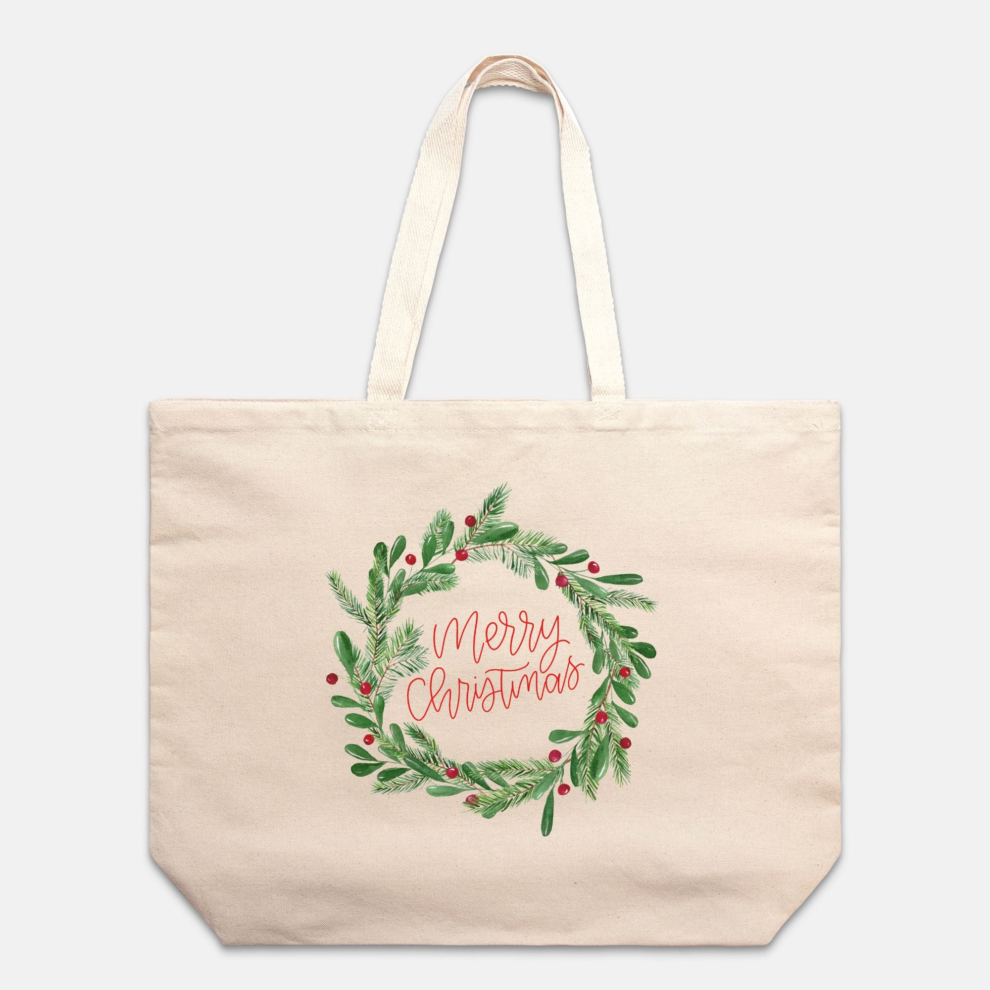 Merry Christmas Oversized Tote