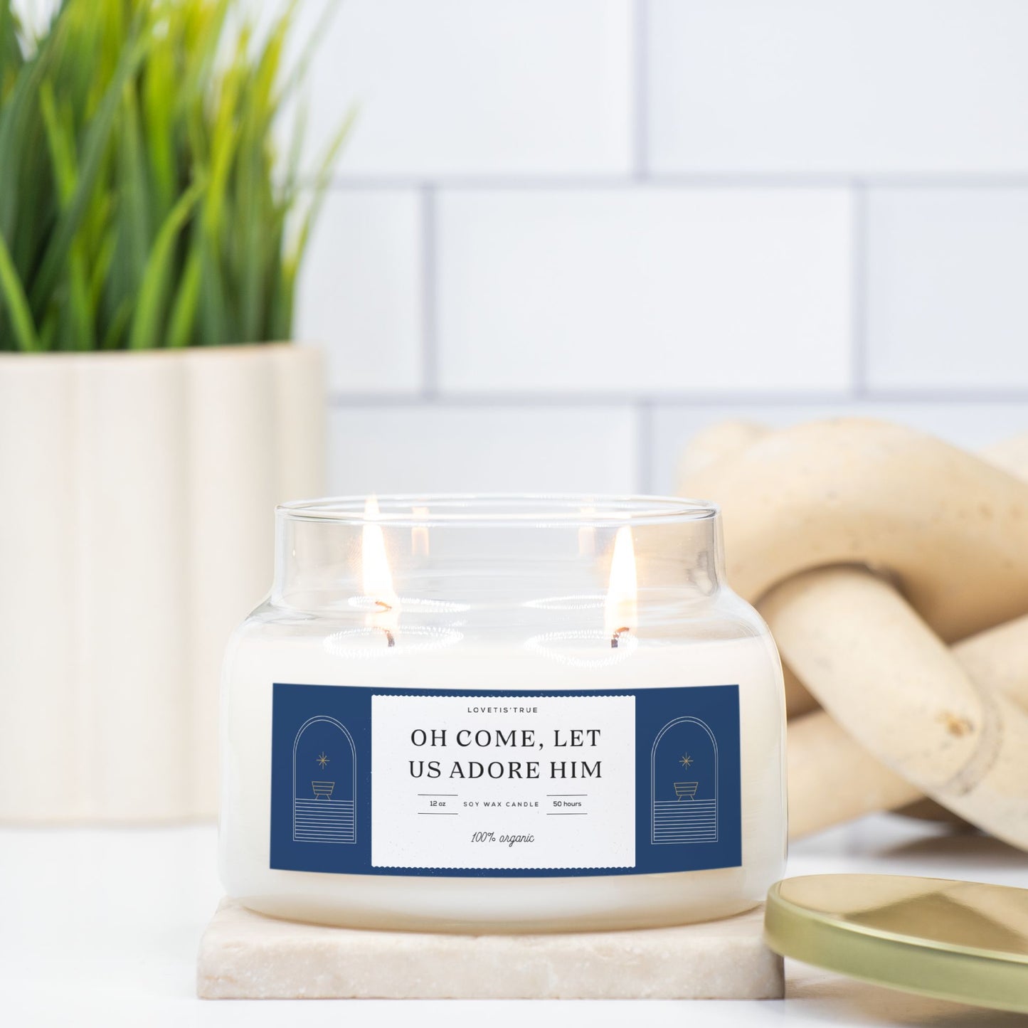 Oh Come, Let Us Adore Him 12oz Jar Candle