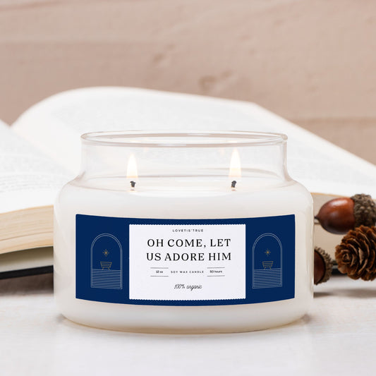 Oh Come, Let Us Adore Him 12oz Jar Candle