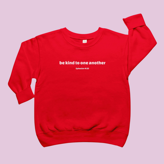 be kind Toddler Crew Neck Sweatshirt