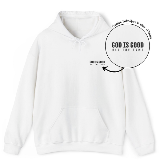 God is Good - Embroidery Heavy Blend™ Hooded Sweatshirt