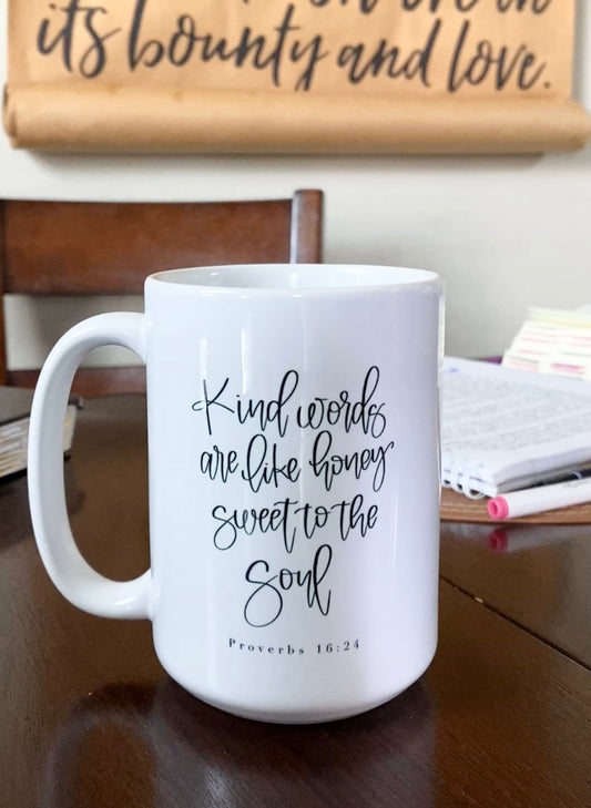Proverbs 16:24 - Bible Verse mug