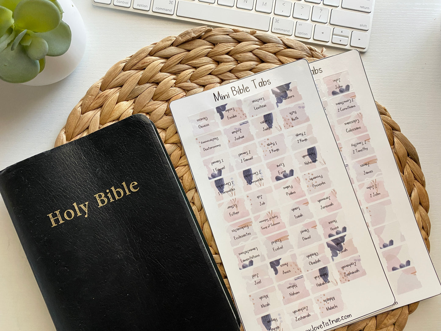 Bible Tabs Laminated Mini  - Abstract