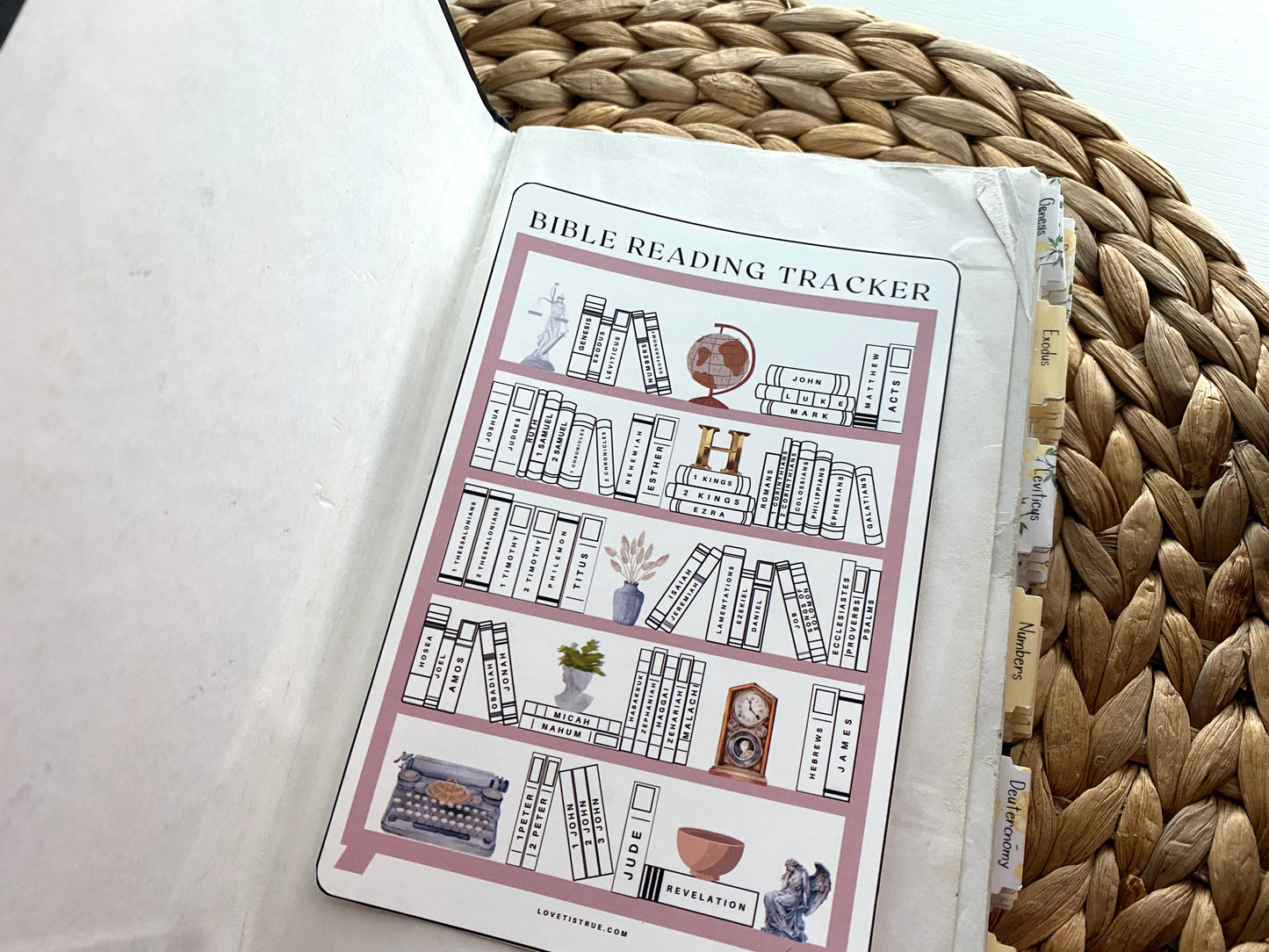 Bible Reading Tracker Sticker