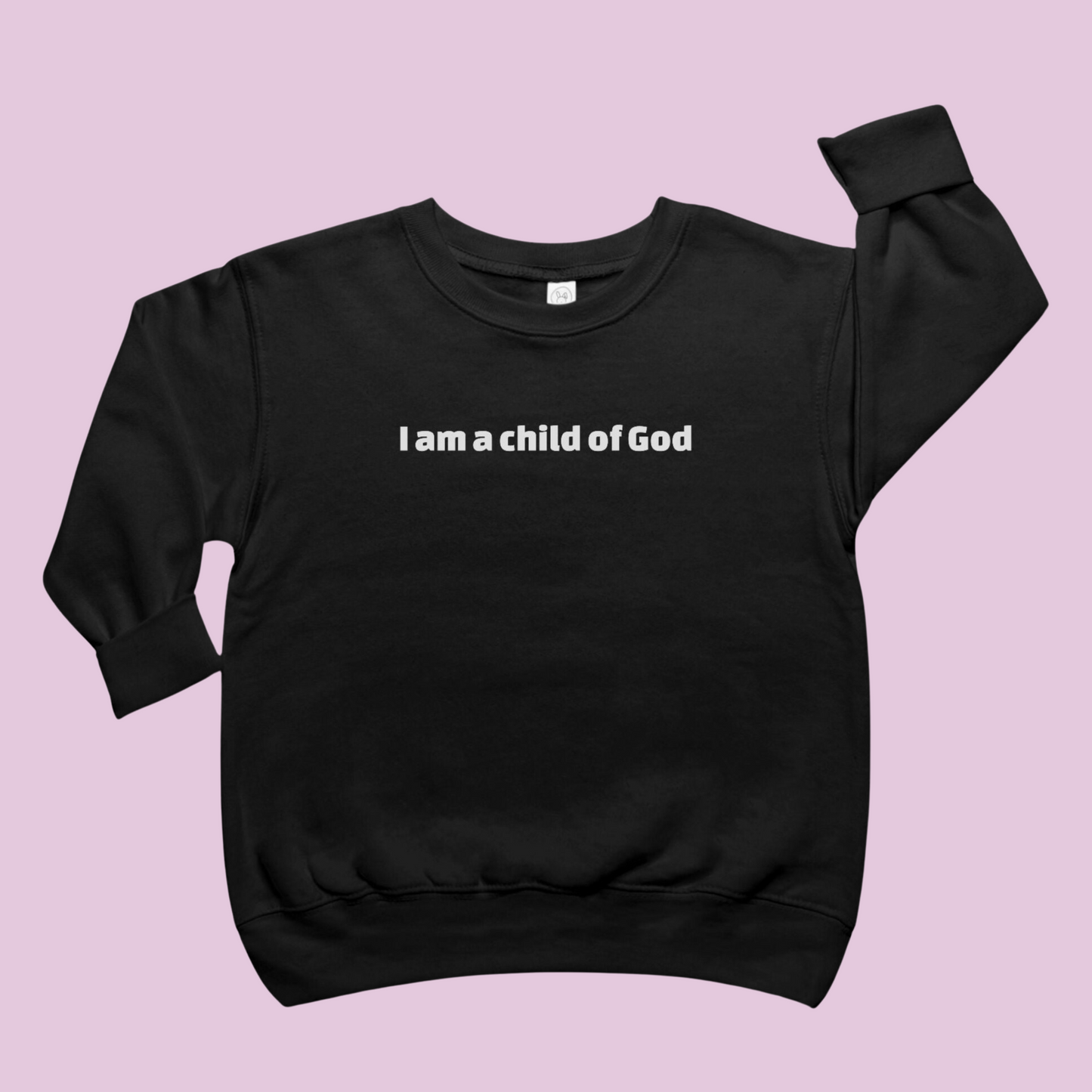 Soy un hijo de Dios Sudadera cristiana con cuello redondo para niños pequeños