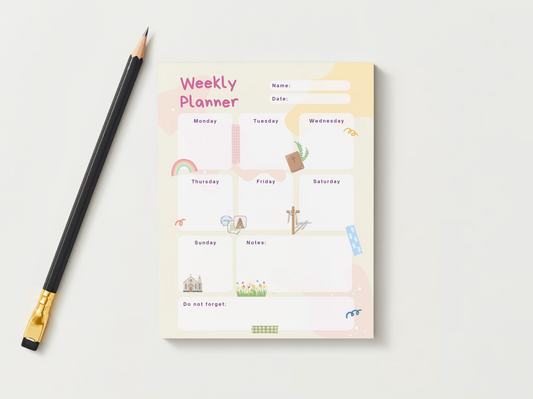 Weekly Planner Notepad