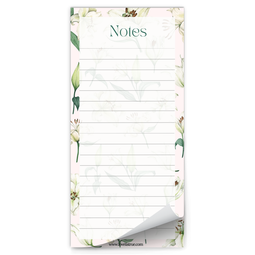 Lillies Magnetic Notepad