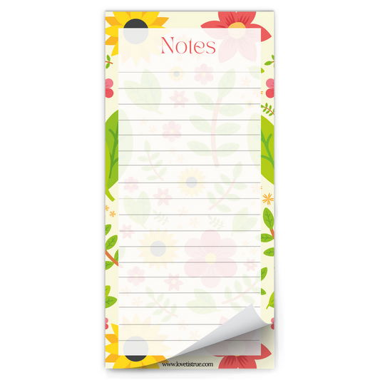 Sunflower Magnetic Notepad