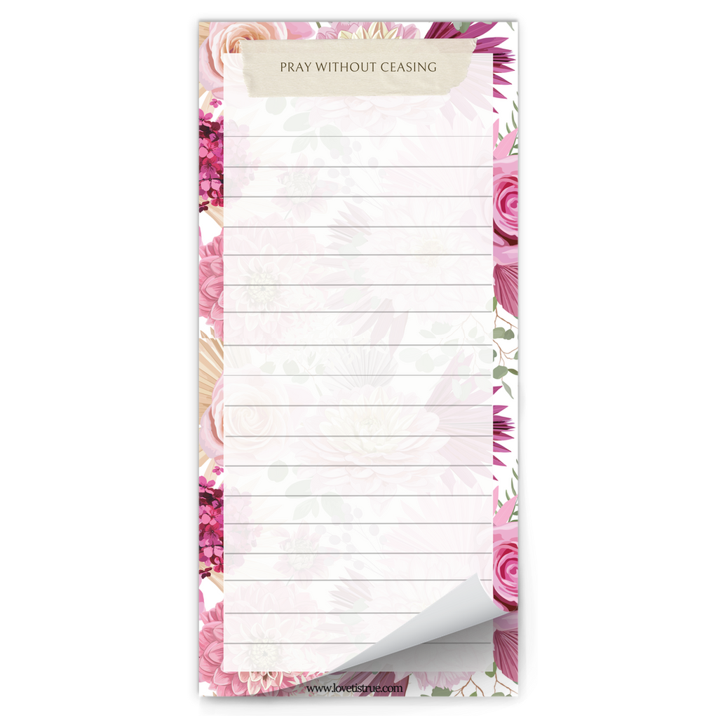 Pray Without Ceasing Magnetic Notepad