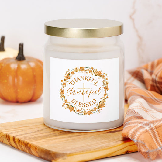 Thankful 9oz Candle Jar